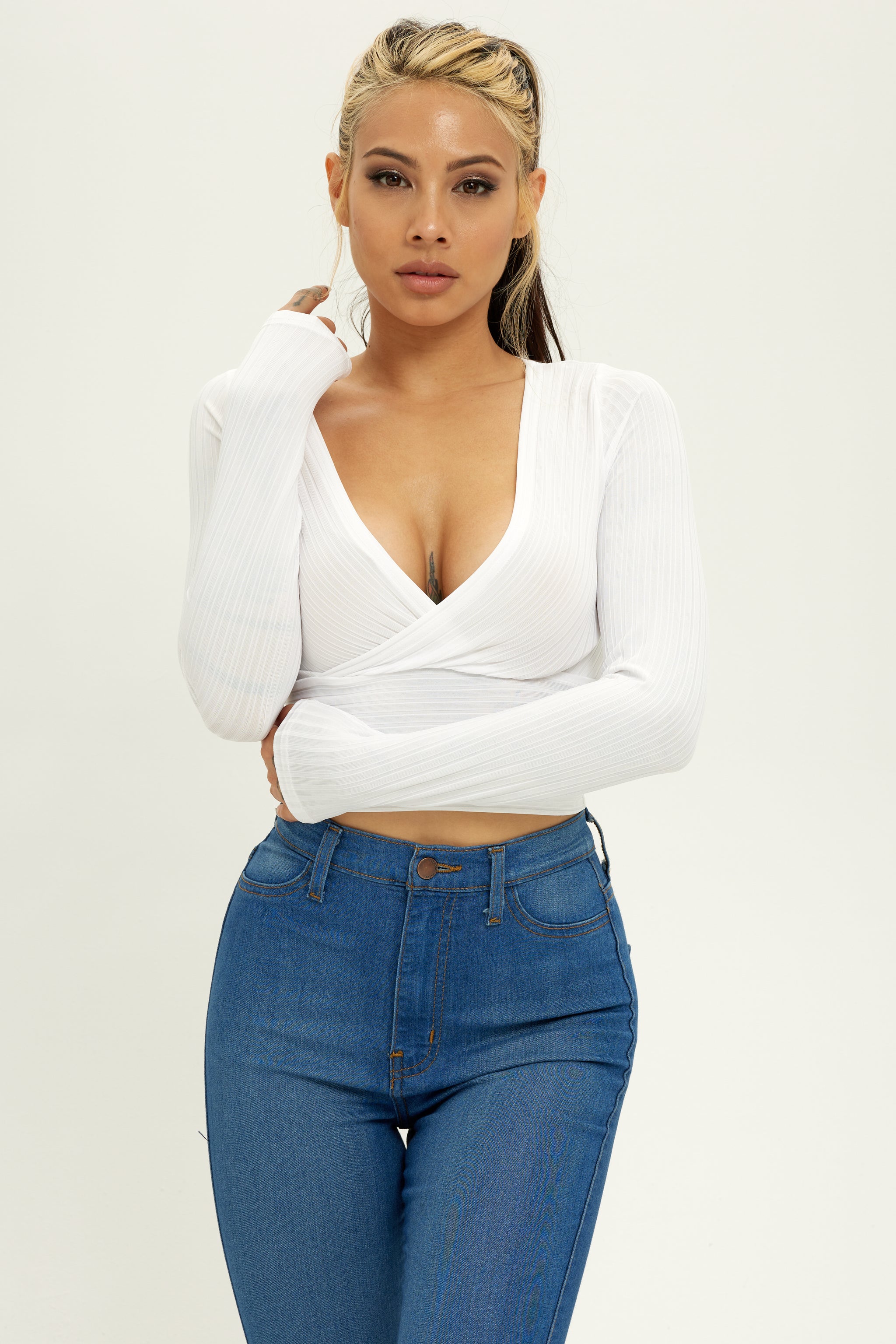 PALE JADE☆Basic Ribbed OPS - Long Sleeve Toska Long Sleeve • PS of Sweden